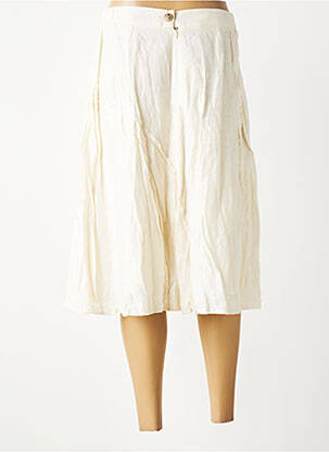 Jupe mi-longue doublure beige FRED SABATIER femme