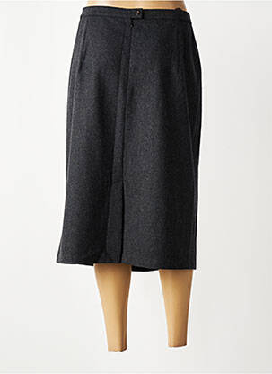 Jupe mi-longue taille à pinces gris GELCO femme