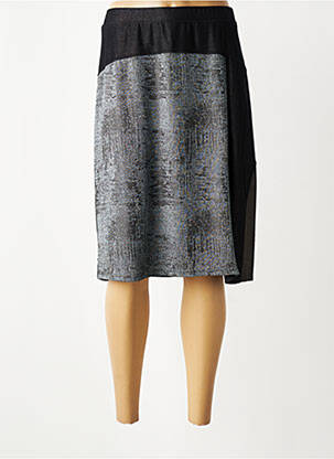 Jupe mi-longue coupe droite noir FRED SABATIER femme