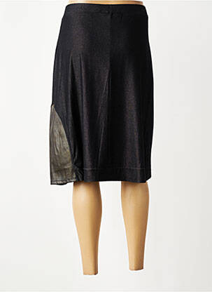Jupe mi-longue coupe droite noir FRED SABATIER femme