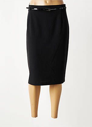 Jupe longue fermeture zippée au dos noir STEILMANN femme