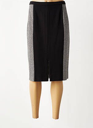 Jupe mi-longue taille à pinces noir PAUPORTÉ femme