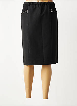 Jupe mi-longue coupe droite noir PAUPORTÉ femme