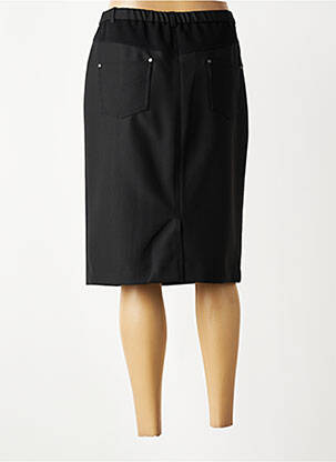 Jupe mi-longue coupe droite noir PAUPORTÉ femme