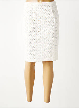 Jupe mi-longue taille à pinces beige FILIPINE LAHOYA femme