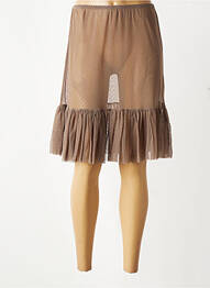 Jupon /fond de robe broderie marron MALOKA femme