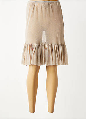 Jupon /fond de robe broderie beige MALOKA femme