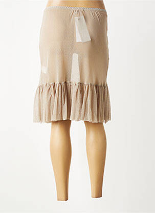 Jupon /fond de robe broderie beige MALOKA femme