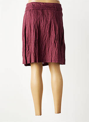 Jupe courte taille à pinces rouge DIPLODOCUS femme