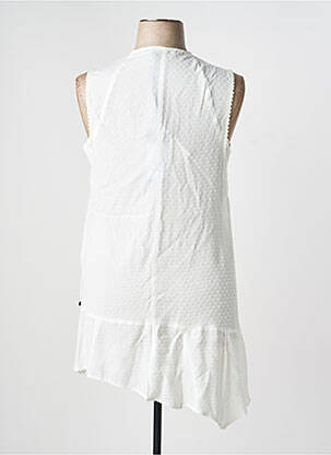 Tunique sans manche tissage crêpe beige MADO ET LES AUTRES femme