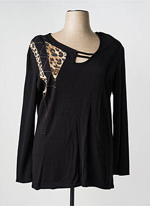 Top stretch manches longues noir JEAN MARC PHILIPPE femme