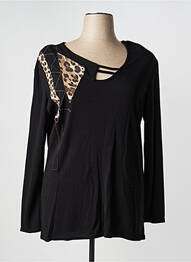 Top tissage crêpe manches longues noir JEAN MARC PHILIPPE femme