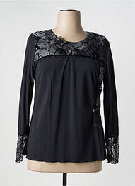 Top stretch manches longues noir QUATTRO femme