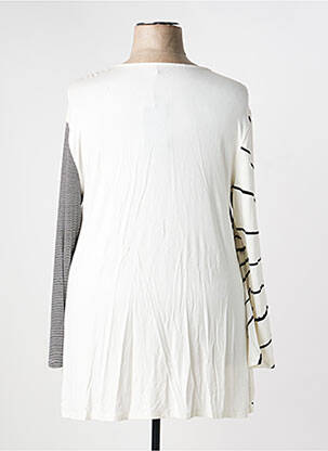 Gilet manches longues stretch beige O.K.S femme