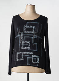 T-shirt manches longues manches longues noir CLAUDE DE SAIVRE femme