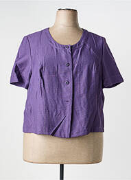Veste casual col rond violet PAUPORTÉ femme