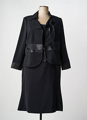 Ensemble jupe tissage crêpe noir PARIS femme