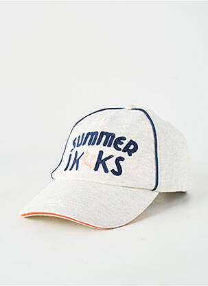 Casquette broderie gris IKKS garçon