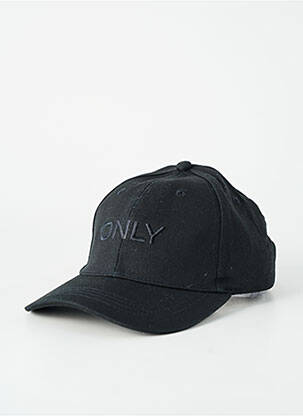 Casquette broderie noir ONLY femme