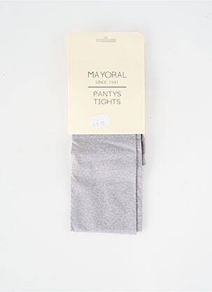 Collants tissage chiné gris MAYORAL fille