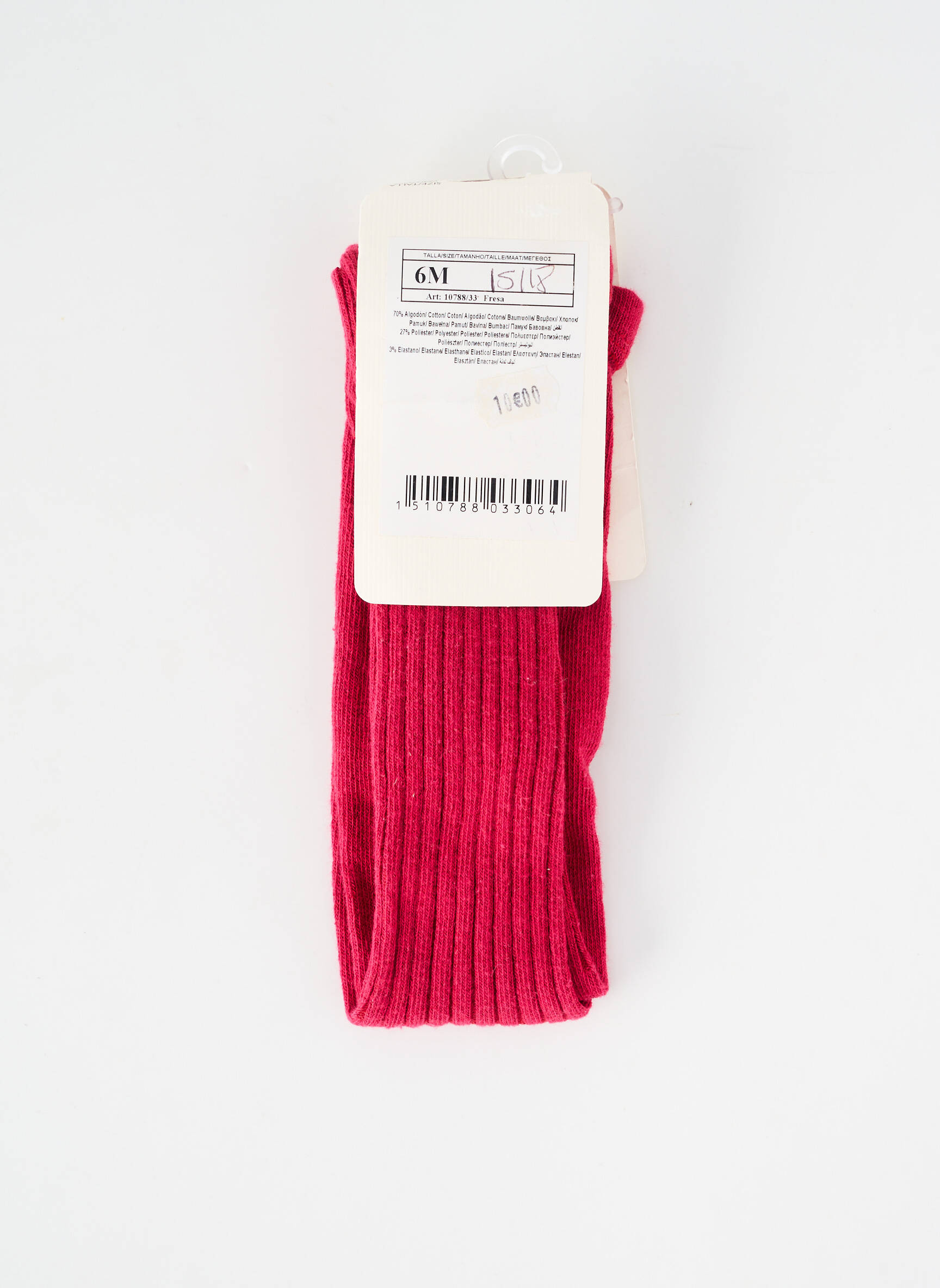 Collants tissage côtelé rose MAYORAL fille