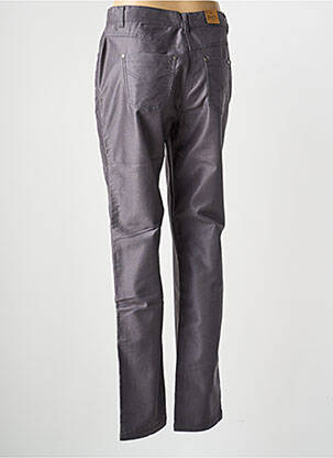 Pantalon slim tissage enduit taille normale gris JENSEN femme