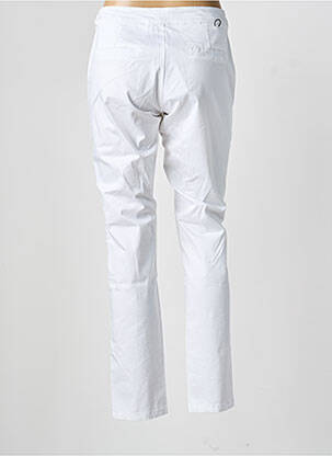 Pantalon slim tissage popeline taille normale blanc MADO ET LES AUTRES femme