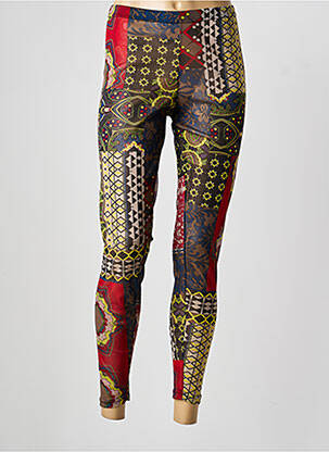 Legging taille normale taille normale rouge FRANCK ANNA femme