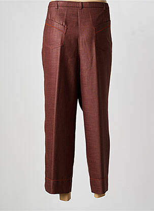 Pantalon 7/8 taille élastique taille normale marron PAUPORTÉ femme