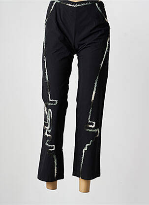 Pantalon 7/8 taille à pinces taille normale noir ENJOY femme