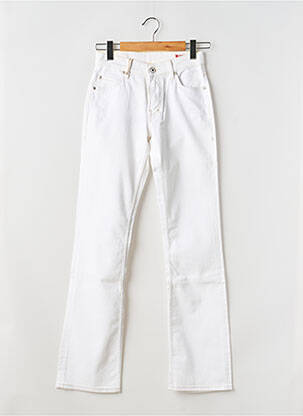 Jeans bootcut taille haute taille haute blanc MUSTANG femme