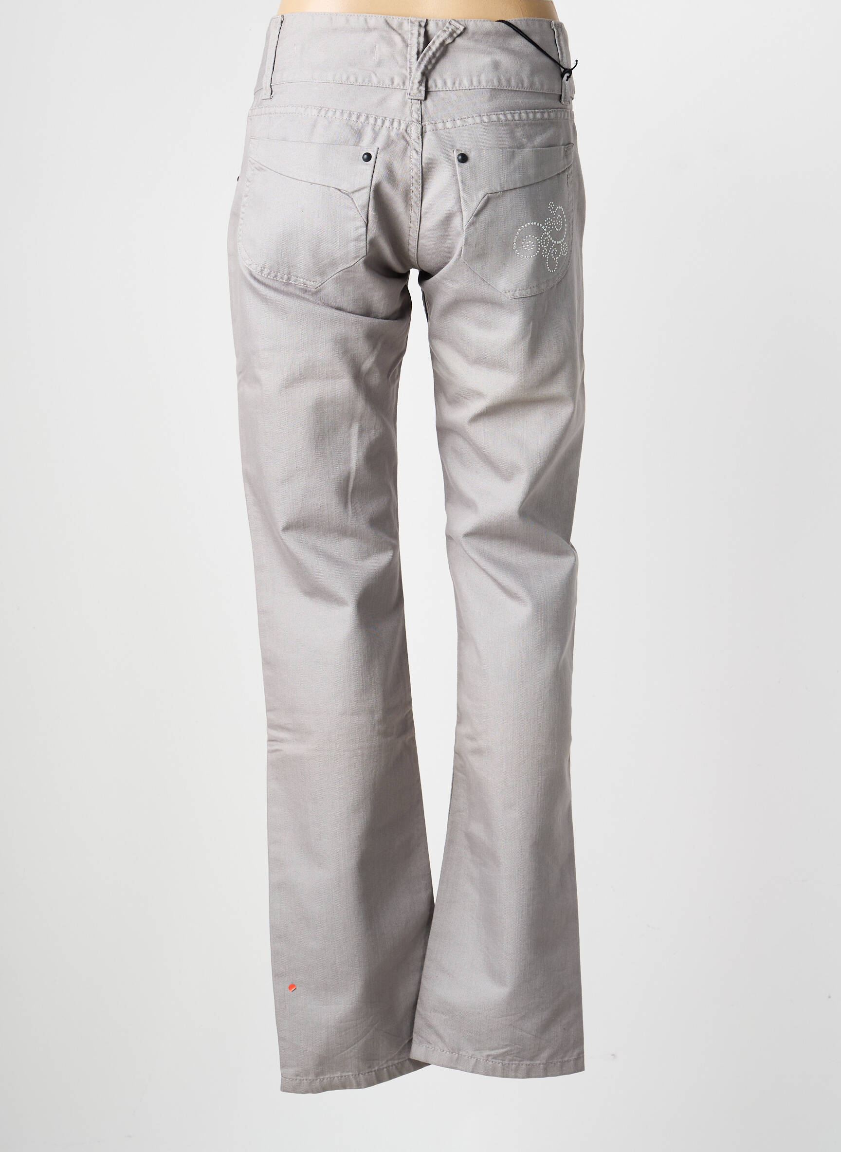 Jeans coupe slim stretch taille normale gris CHEYENNE femme