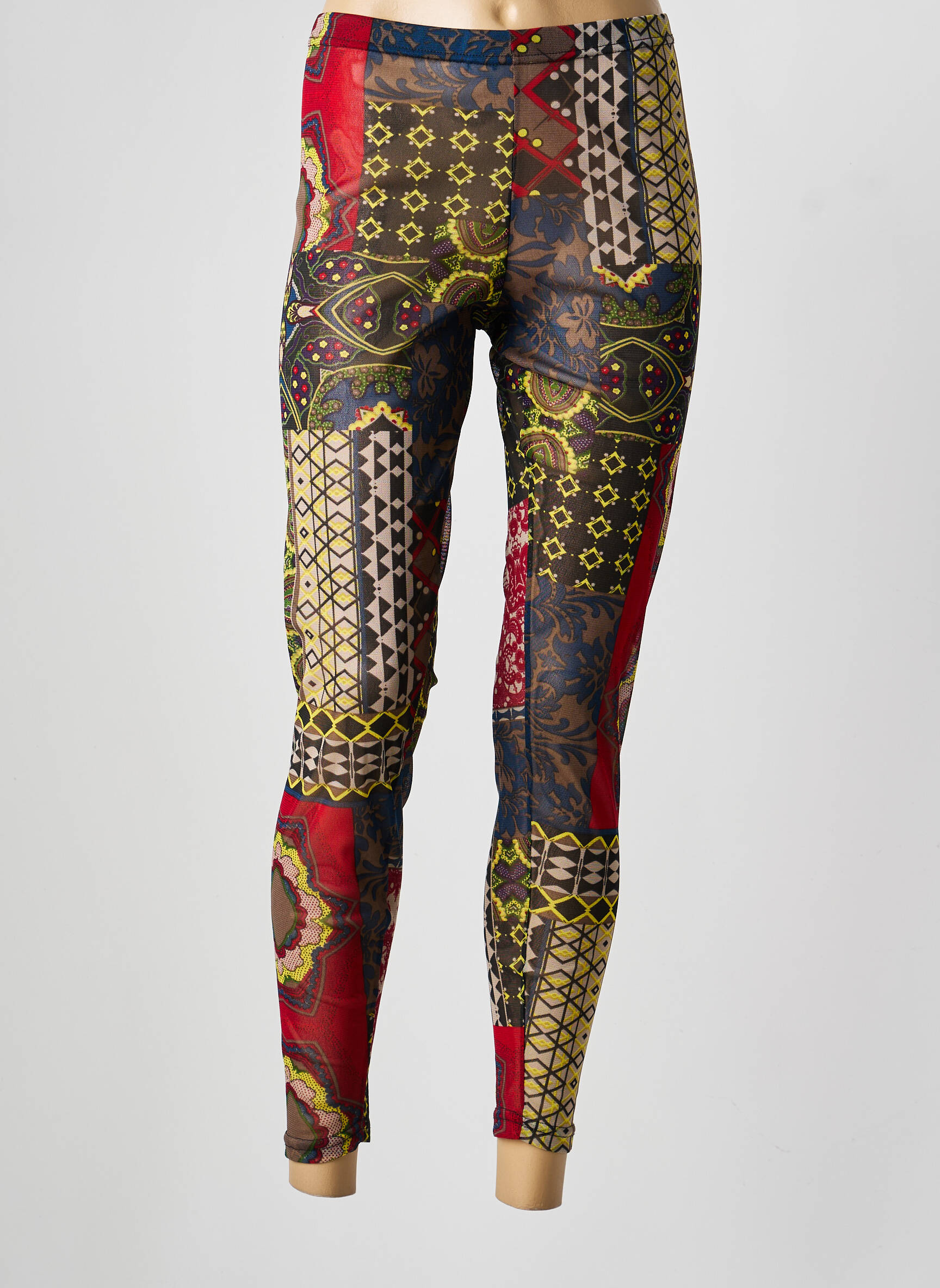 Legging taille normale taille normale rouge FRANCK ANNA femme