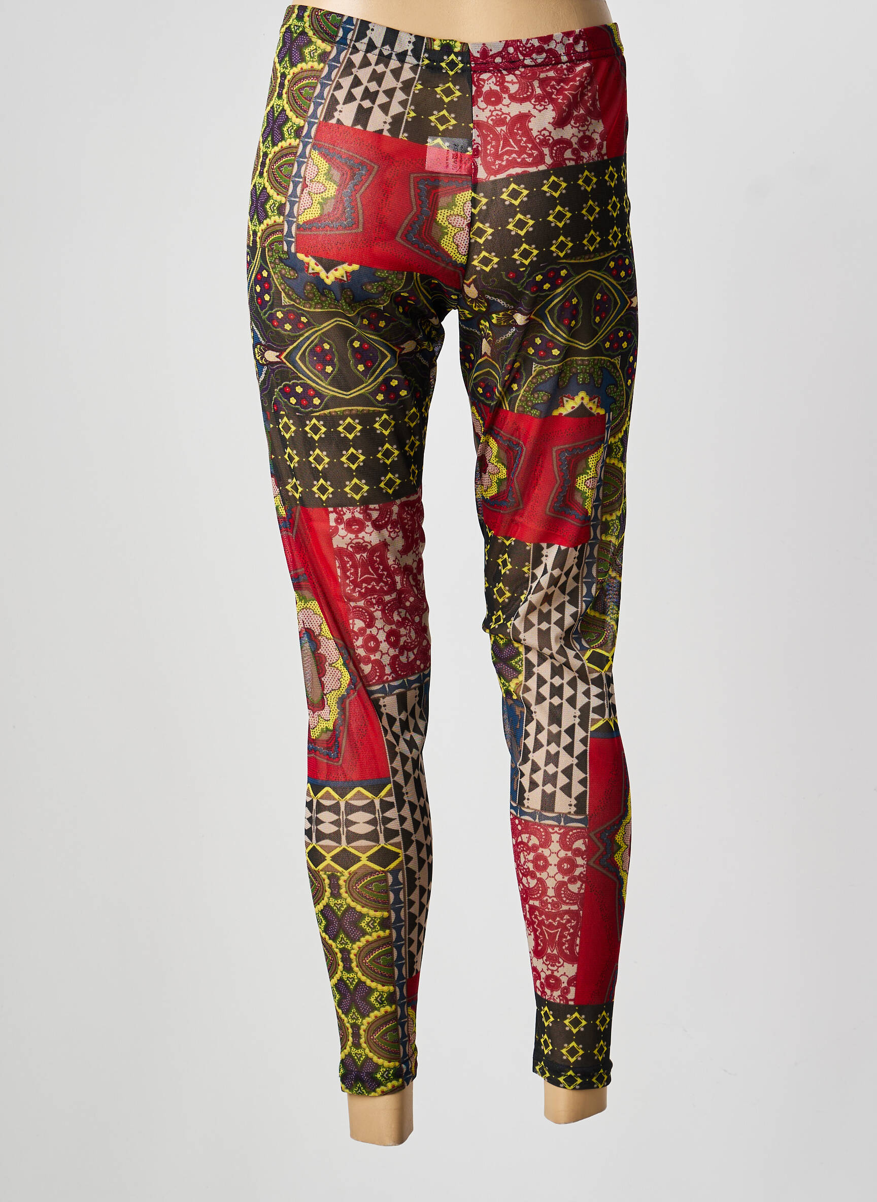 Legging taille normale taille normale rouge FRANCK ANNA femme