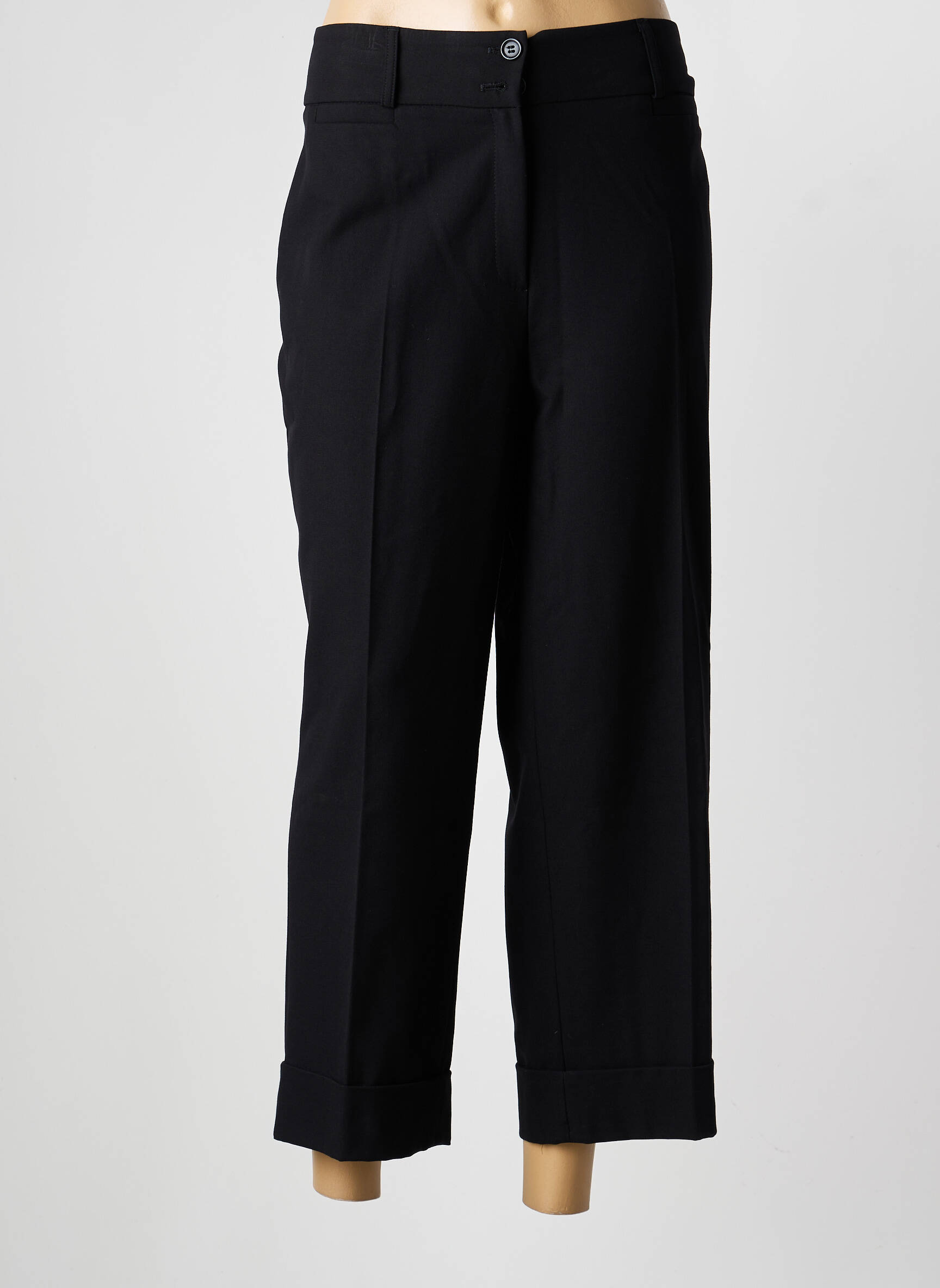 Pantalon 7/8 taille élastique taille normale noir STEILMANN femme