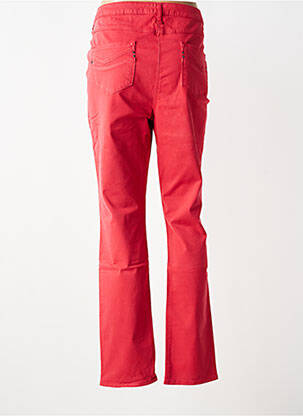 Pantalon slim tissage popeline taille normale rouge DESAIVRE femme