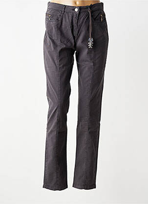 Jeans coupe slim taille normale taille normale gris DIPLODOCUS femme