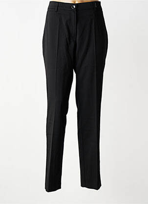 Pantalon slim tissage popeline taille normale noir GELCO femme