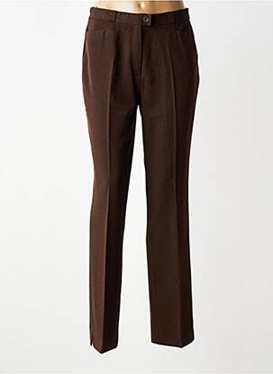 Pantalon slim taille normale taille normale marron QUATTRO femme