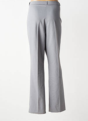 Pantalon droit fermeture zippée sous rabat boutonné taille normale gris QUATTRO femme