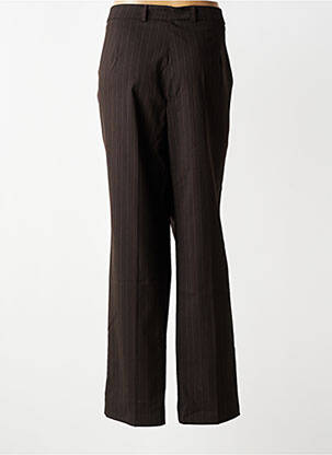 Pantalon droit tissage crêpe taille normale marron STEILMANN femme