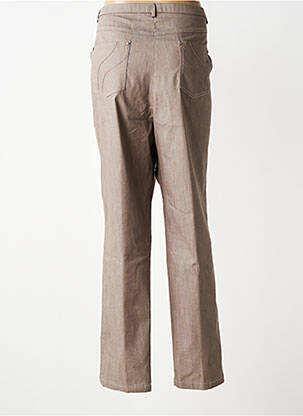 Pantalon droit taille élastique taille normale marron PAUPORTÉ femme