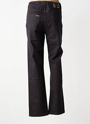 Jeans coupe droite stretch taille basse noir FRED SABATIER femme