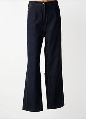 Jeans coupe droite stretch taille normale bleu GELCO femme
