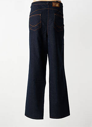Jeans coupe droite stretch taille normale bleu GELCO femme