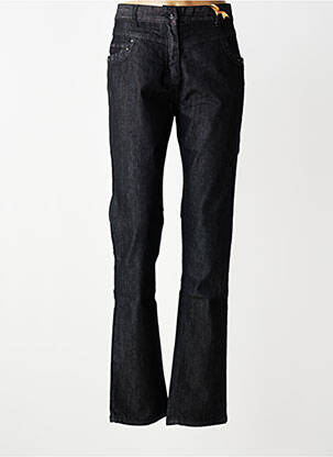 Jeans coupe slim tissage brut taille normale noir JENSEN femme