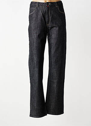 Jeans coupe droite stretch taille normale noir CLAUDE DE SAIVRE femme