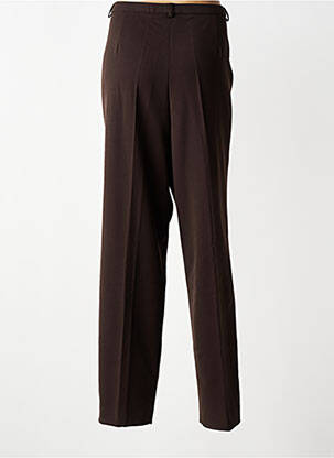 Pantalon droit tissage crêpe taille normale marron PAUPORTÉ femme