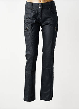 Pantalon slim tissage enduit taille normale noir JENSEN femme
