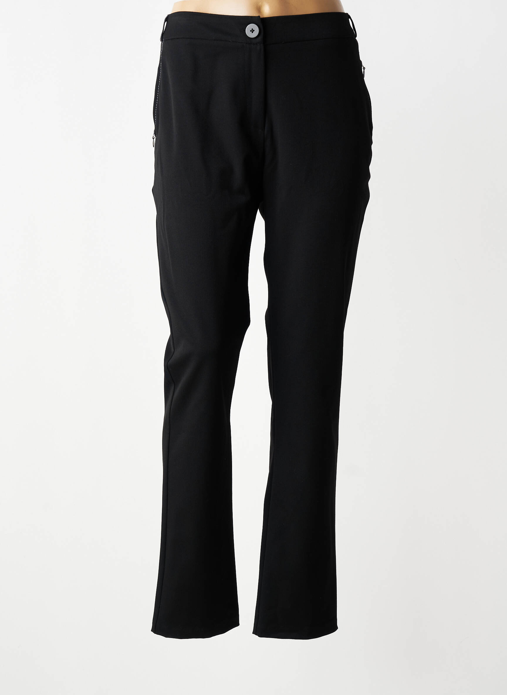 Pantalon slim taille normale taille normale noir DIANE LAURY femme